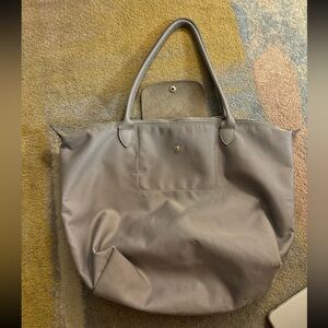 Light Grey Longchamp Le Pliage Medium
